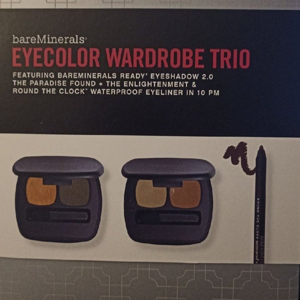 Bare Minerals Eyecolor Wardrobe Trio NEW